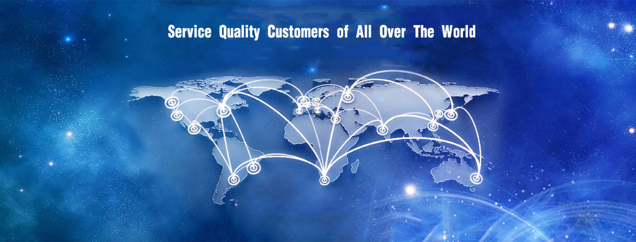 Global service coverage — customers worldwide